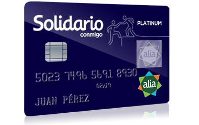 Tarjetas alia - Tarjetas | Banco Solidario