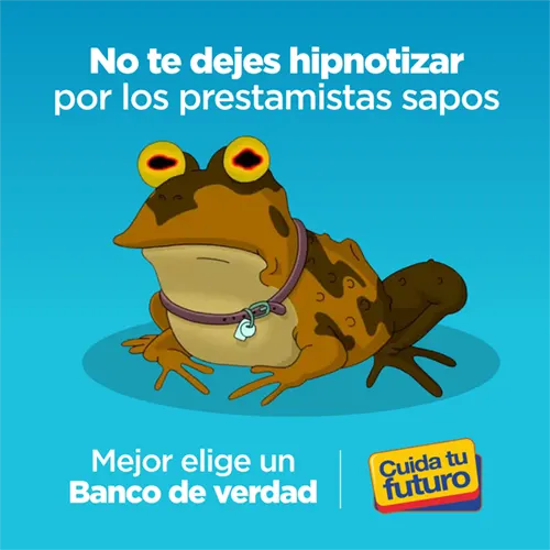 No te dejes hipnotizar por los prestamistas sapos